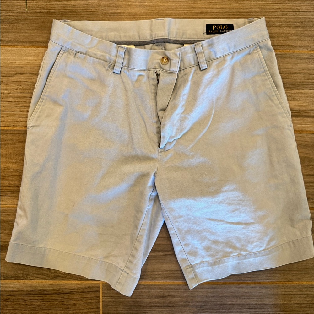 Men’s Polo Ralph Lauren Light Blue Khaki Shorts
